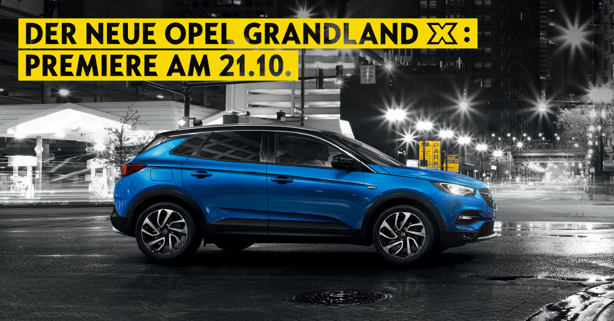 Opel Grandland X und Insignia Country Tourer Premiere am 21.10.17 im Autohaus Thiede