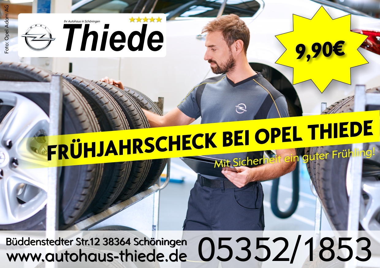 Frühjahrs-Check Opel Thiede Radewechsel Radeinlagerung