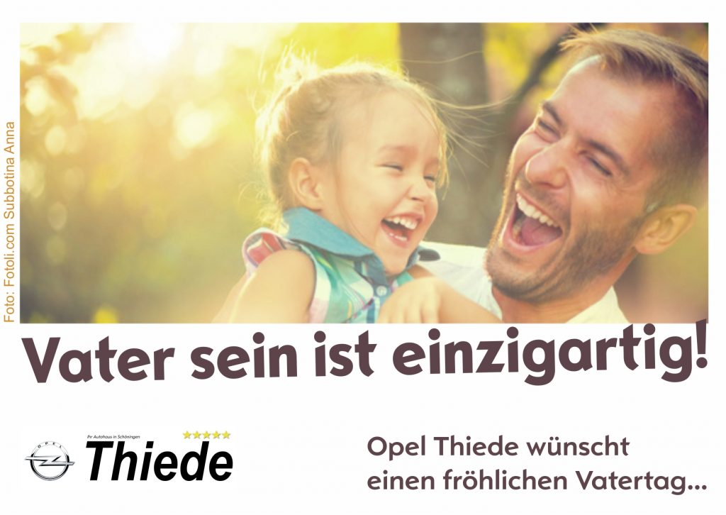 Vatertag bei einer Probefahrt mit einem Opel Neu- oder Gebrauchtwagen Vatertag bei einer Probefahrt mit einem Opel Neu- oder Gebrauchtwagen