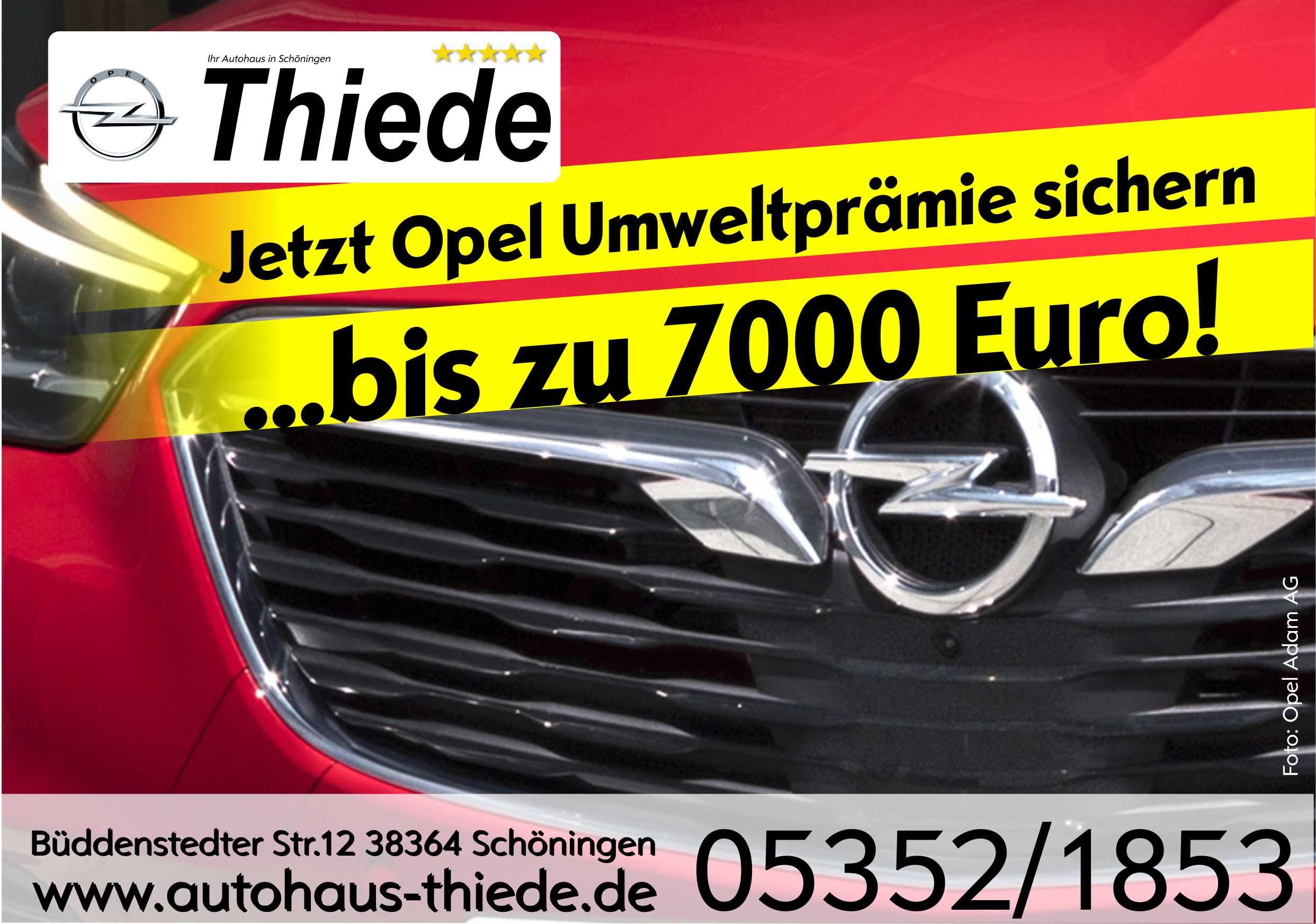 Opel Umweltprämie Bonus für Neuwagen