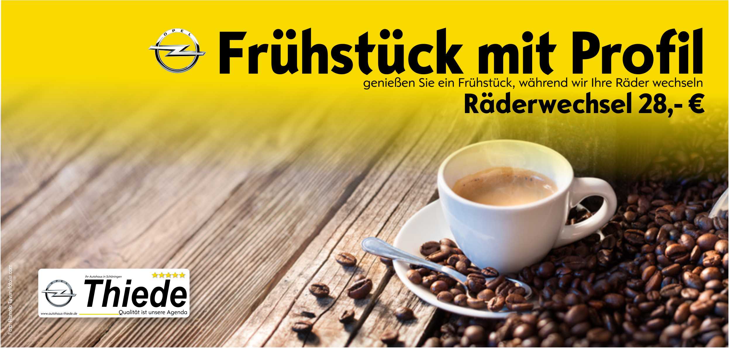 Räderwechsel-Aktion Autohaus Thiede - tauschen Sie Winter- gegen Sommeräder